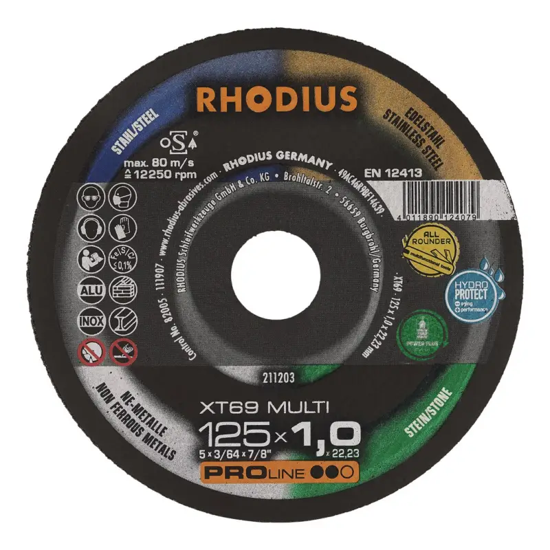 Rhodius Trennscheibe XT69MULTIPRO 125 x 1 mm gerade Jetzt Bestellen