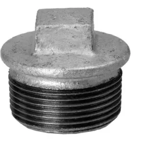 Letzte Chance Hermann Schmidt Stopfen 290 DN 15, 1/2", mit Rand, verzinkt