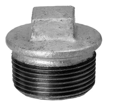 Letzte Chance Hermann Schmidt Stopfen 290 DN 15, 1/2", mit Rand, verzinkt