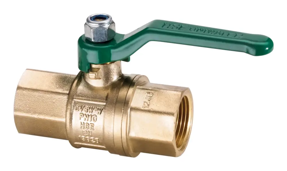 Preis Gesenkt Hermann Schmidt Trinkwasser-Kugelhahn Uniwater 1449 3/4", Messing, DG, Stahlhebel grau, o Entleerung