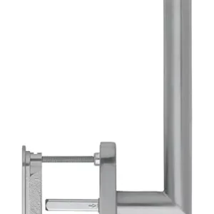 Hoppe Amsterdam Edelstahl-Hebe-Schiebe-Garnitur HS-E0400F-25/431N-AS/422, außen mit Muschel, für Fenstertüren - matt Highlight