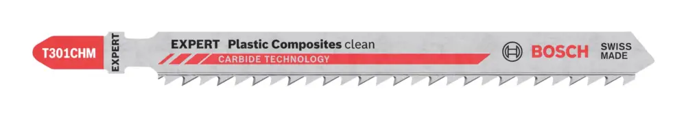 Bestpreis Bosch Expert Plastic Composites Clean T 301 CHM Stichsägeblatt - 3er-Pack