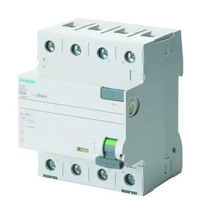 Begrenztes Angebot Siemens FI-Schutzschalter A 4p 400V 40A 0,03A 4TE DIN-Schiene(REG) 10kA 1kA/stoß