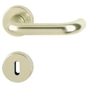 Hoppe Paris Aluminium-Rosetten-Türgriff-Garnitur 138L/42KV/42KVS, Ovalbart, mit Schlüsselrosetten für Innentüren (37-42 mm) - neusilberfarben Angebot