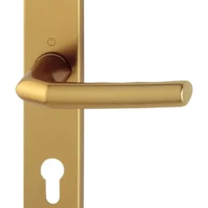 Neu Im Sortiment Hoppe Birmingham Aluminium-Langschild-Türgriff-Garnitur 1117/202SP, Profilzylinder, für Innentüren - bronzefarben