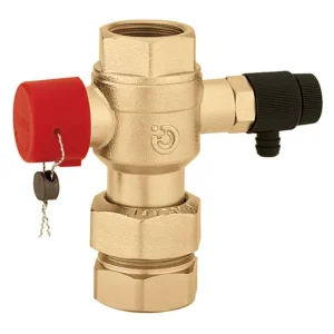 Highlight Caleffi Kappenventil 1", mit Entleerung, für Ausdehnungsgefäße