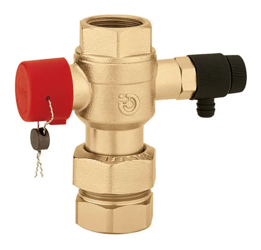 Highlight Caleffi Kappenventil 1", mit Entleerung, für Ausdehnungsgefäße