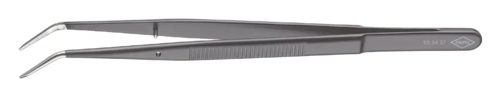 Nur Für Kurze Zeit Knipex Präzisions-Pinzette schwarz 155 mm spitz gebogen