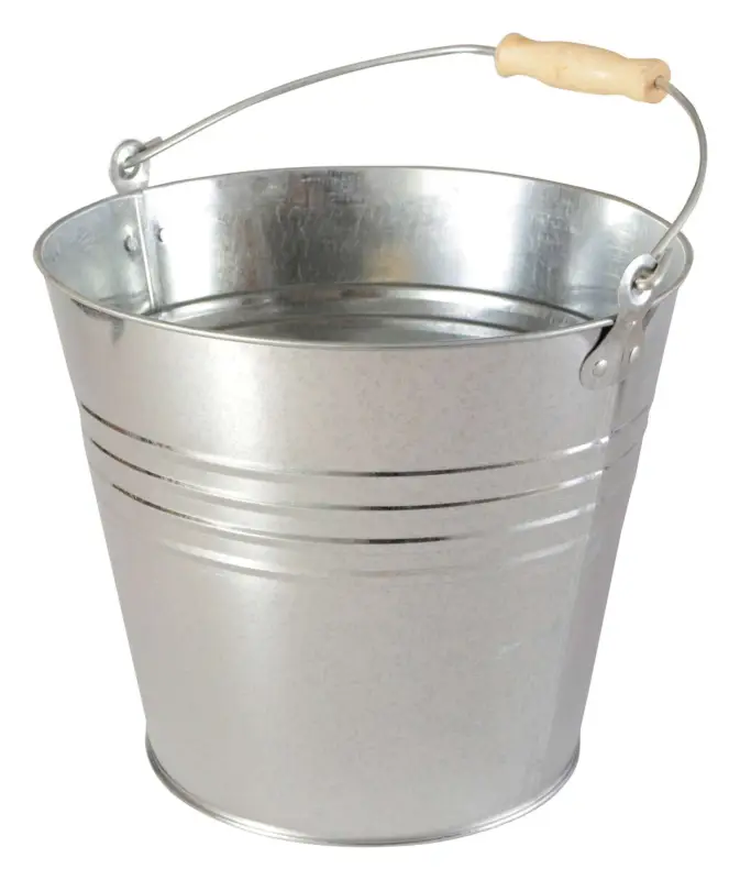 Eimer schwere Form Stahlblech verzinkt 12 l Echt