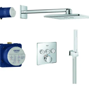 Abverkauf Grohe Grohtherm SmartControl Duschsystem mit Rainshower SmartActive 310 Cube - Chrom
