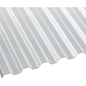 Preisreduziert Deluxe Polycarbonat Profilplatte "Die Elefantenplatte" Gerillt Trapez 76/18 950 x 4000 x 1,4 mm - Klar