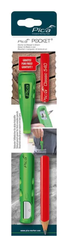 Pica Pocket inkl.1 Zimmermannstift Highlight