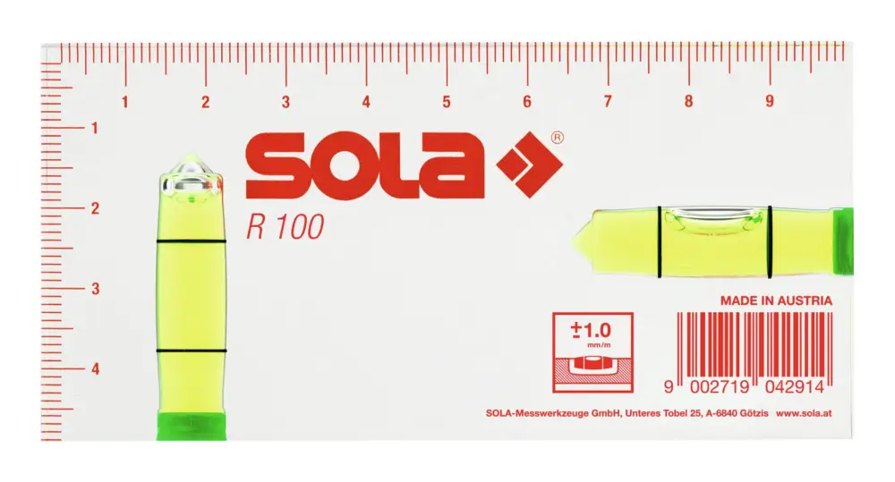 Top-Preis Sola Kleinwasserwaage R100 10 cm
