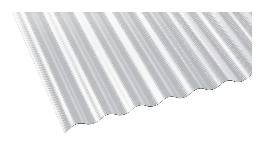 Preiswert Deluxe Polycarbonat Profilplatte "Die Elefantenplatte" Gerillt Sinus 76/18 900 x 3000 x 1,4 mm - Klar