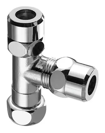 Schell T-Stück 3/8 AG x 3/8 AG x 3/8 IG Chrom Must-Have