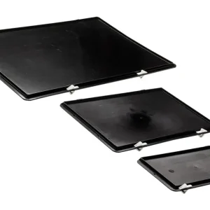 LA KA PE Verschlussdeckel schwarz für Kastenmaß 600 x 400 mm(Verpackungseinheit: 4Stück) Neu