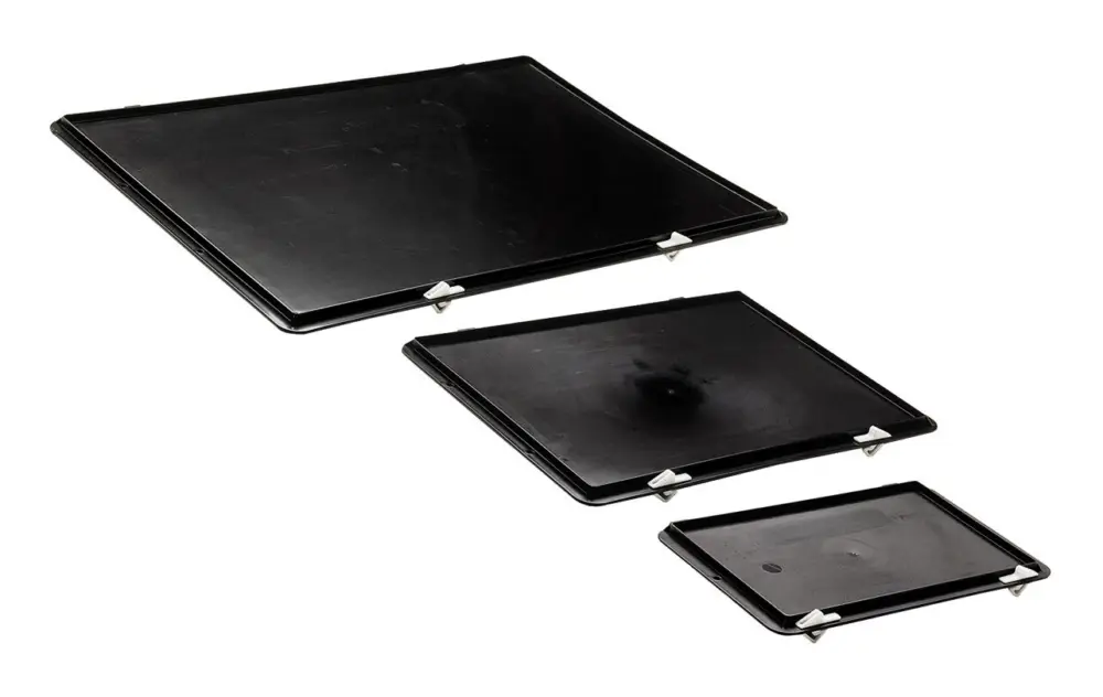 LA KA PE Verschlussdeckel schwarz für Kastenmaß 600 x 400 mm(Verpackungseinheit: 4Stück) Neu