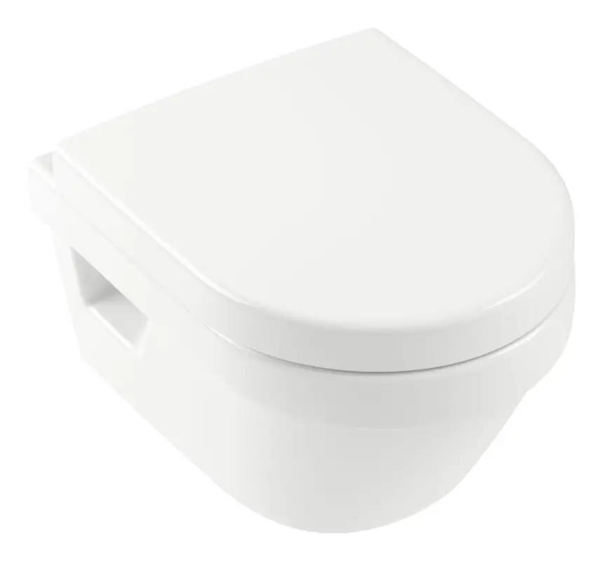 Villeroy & Boch Architectura Combi-Pack Tiefspül-WC DirectFlush wandhängend oval 350 x 480 x 340 mm - Weiß Alpin Neue Ware