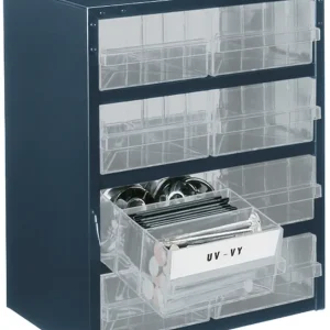 Direktkauf Raaco Schubladen-Magazin Typ 8-2 357 x 255 x 435 mm mit 8 Schubladen, blau