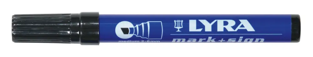 Lyra Filzschreiber schwarz 111 2-6 mm Keilspitze Markenprodukt