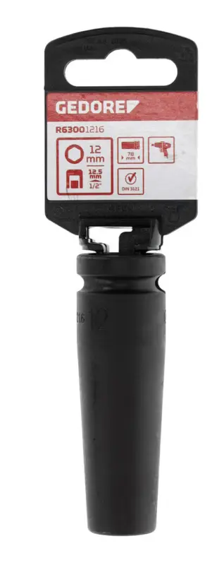 Kracherpreis Gedore Red R63001216 Kraftschraubereinsatz 1/2" 6-kant 12 mm Länge 78 mm