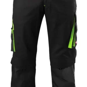 Fortis Herren-Bundhose twenty-four, schwarz/hellgrün, Größe 62 Günstig
