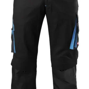 Rabatt Fortis Herren-Bundhose twenty-four, schwarz/türkis, Größe 56