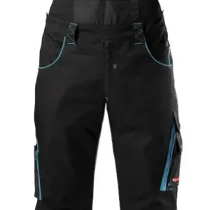 Fortis Herren-Latzhose twenty-four, schwarz/türkis, Größe 64 Sofort Bestellen