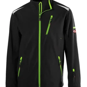 Heißes Angebot Fortis Herren-Softshelljacke twenty-four, schwarz/hellgrün, Größe XXL