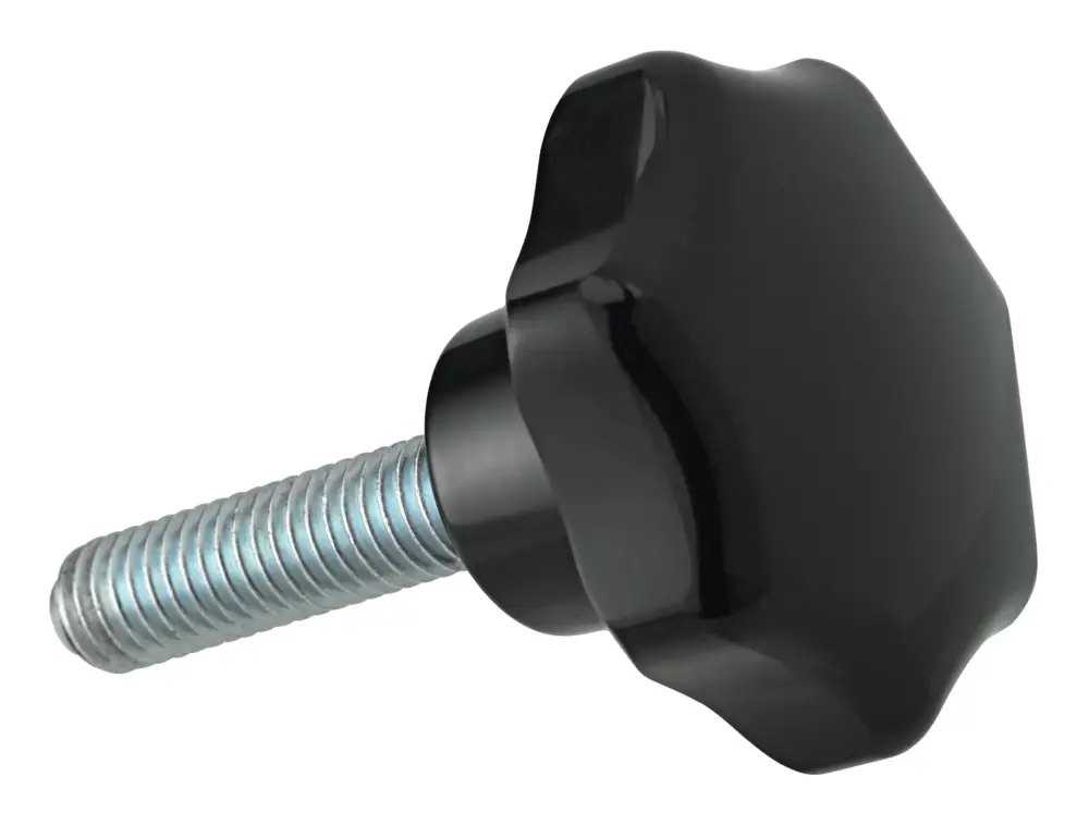 Schneller Versand Fortis Sterngriff DIN6336A Duroplast, Form L, 32 mm, M 6 x 30, Inhalt: 5 Stück
