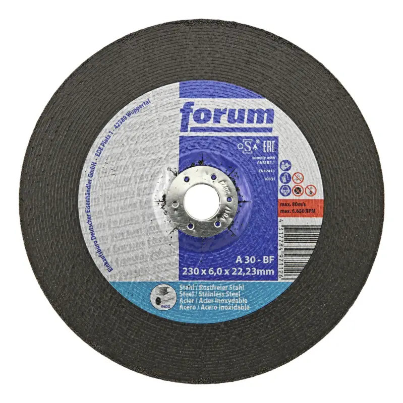 Mega-Angebot Forum Schruppscheibe Stahl/INOX 230 x 6 mm, T42 gekröpft