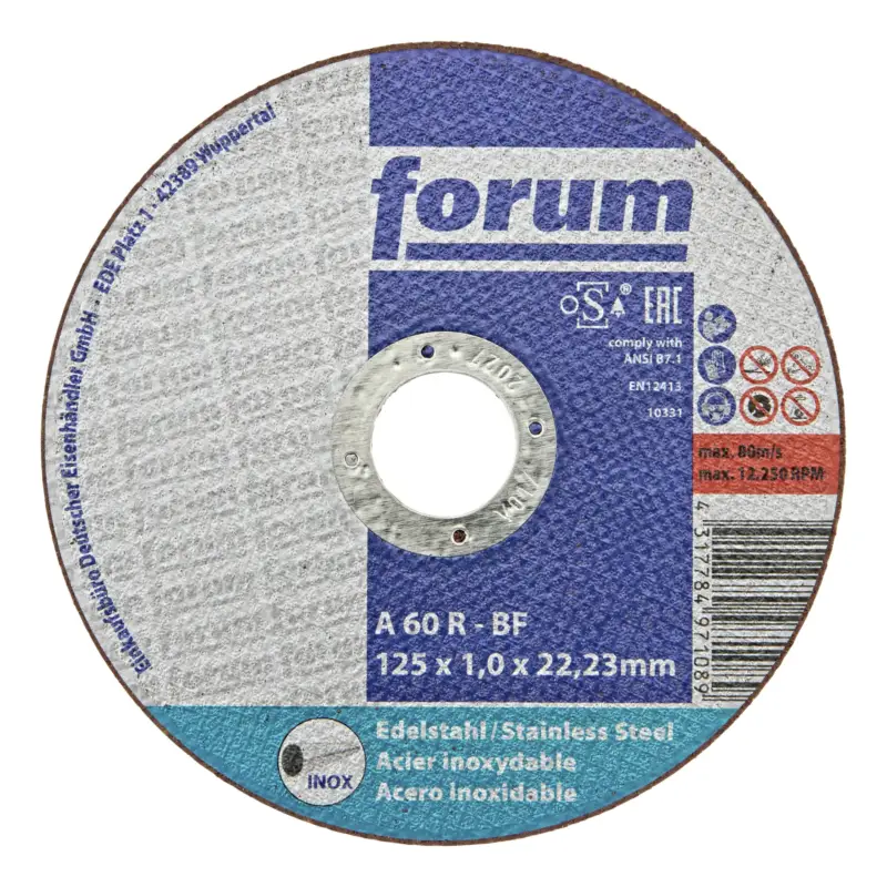 Forum Trennscheibe INOX 125 x 1 mm, T41 gerade Neue Ware