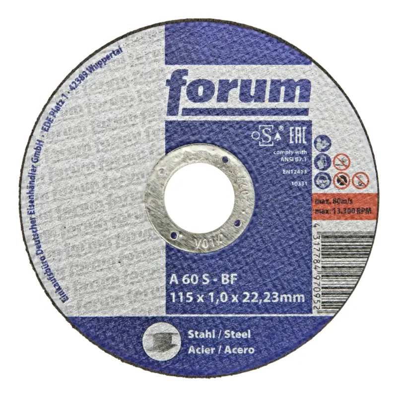 Forum Trennscheibe Stahl 115 x 1 mm, T41 gerade Saisonangebot