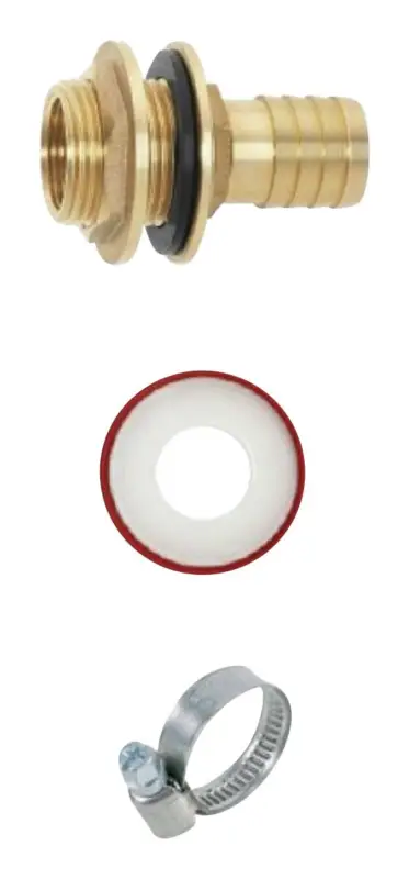 Geka Regentonnenanschluss Set mit Tülle 1" x AG G1 Stripe(Verpackungseinheit: 6Stück) Top-Angebot