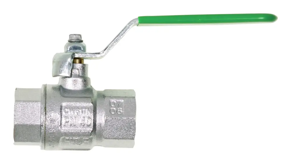 Expressversand Geka Trinkwasserkugelhahn DIN-DVGW, MS vernickelt, Hebelgriff, IG/IG, G 3/4", PN40, SB