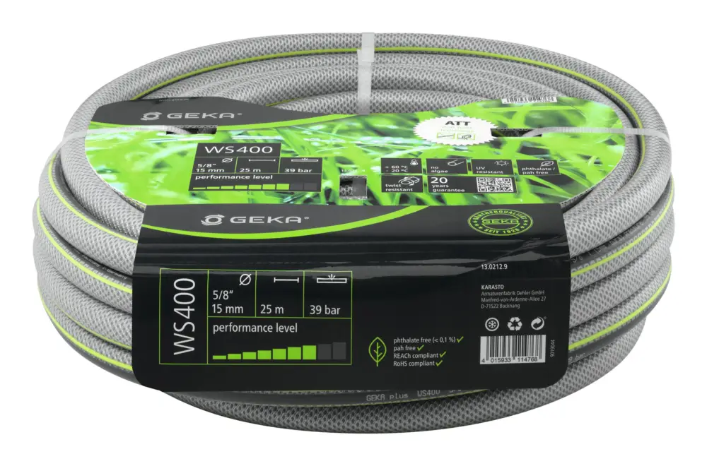 Geka plus Wasserschlauch WS400 5/8"/15 mm 25 m Letzte Chance