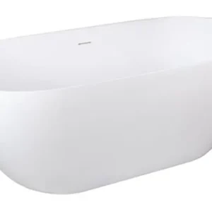 Schröder Wannentechnik Golem Style Freistehende Ovalbadewanne 1610 x 760 mm - Schneeweiß Matt Must-Have