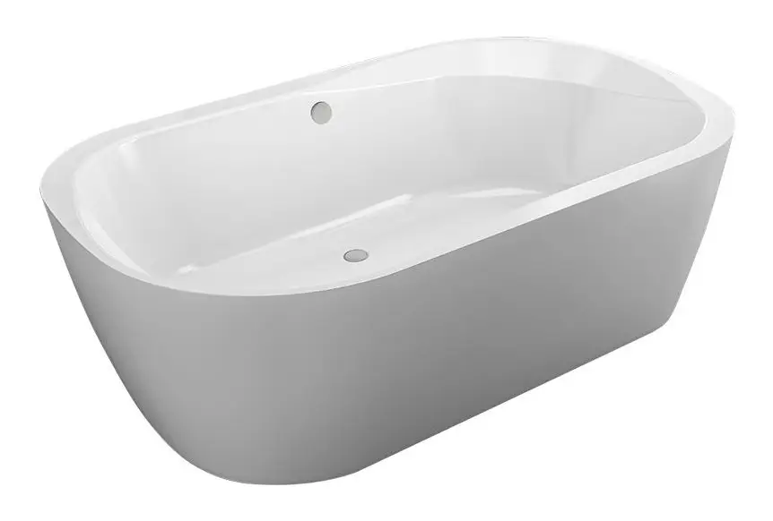 Markenware Schröder Wannentechnik Kupa Freistehende Ovalbadewanne 1900 x 1200 mm - Weiß