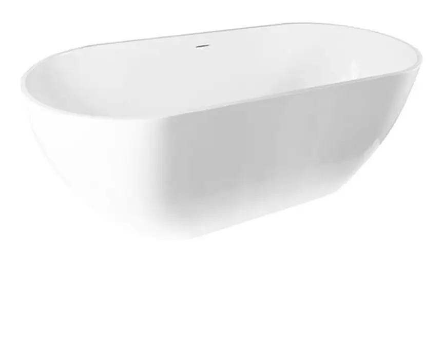 Angebot Schröder Wannentechnik Golem Freistehende Ovalbadewanne 1700 x 800 mm - Schneeweiß Matt