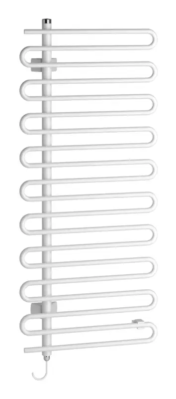 Preis Gesenkt Kermi Icaro-E Bad- und Wohnheizkörper WRS - Regler Ausführung links 400 x 1841 x 58 mm - Weiß Soft (RAL 9016 MT) / Weiß