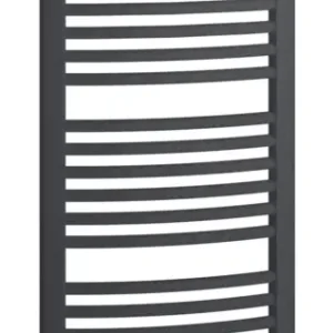 Versand Am Gleichen Tag Kermi Basic R-E Bad- und Wohnheizkörper WWS - Regler Ausführung links gebogen 599 x 1172 x 35 mm - Anthracite Grey / Schwarz