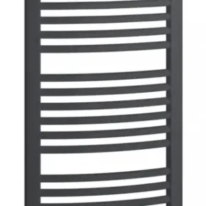Begrenztes Angebot Kermi Basic R-E Bad- und Wohnheizkörper WWS - Regler Ausführung rechts gebogen 599 x 1172 x 35 mm - Anthracite Grey / Schwarz