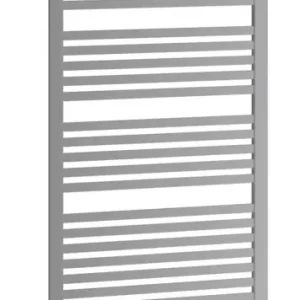 Abverkauf Kermi Geneo quadris-E Bad- und Wohnheizkörper WRS - Regler Ausführung links 896 x 814 x 32 mm - Glanzsilber / Weiß