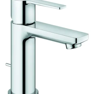 Nur Heute Grohe Lineare Einhand-Waschtischbatterie mit Energie-Spar-Funktion mit Zugstangen-Ablaufgarnitur XS-Size - Chrom