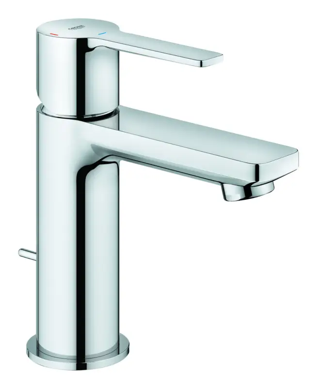 Nur Heute Grohe Lineare Einhand-Waschtischbatterie mit Energie-Spar-Funktion mit Zugstangen-Ablaufgarnitur XS-Size - Chrom