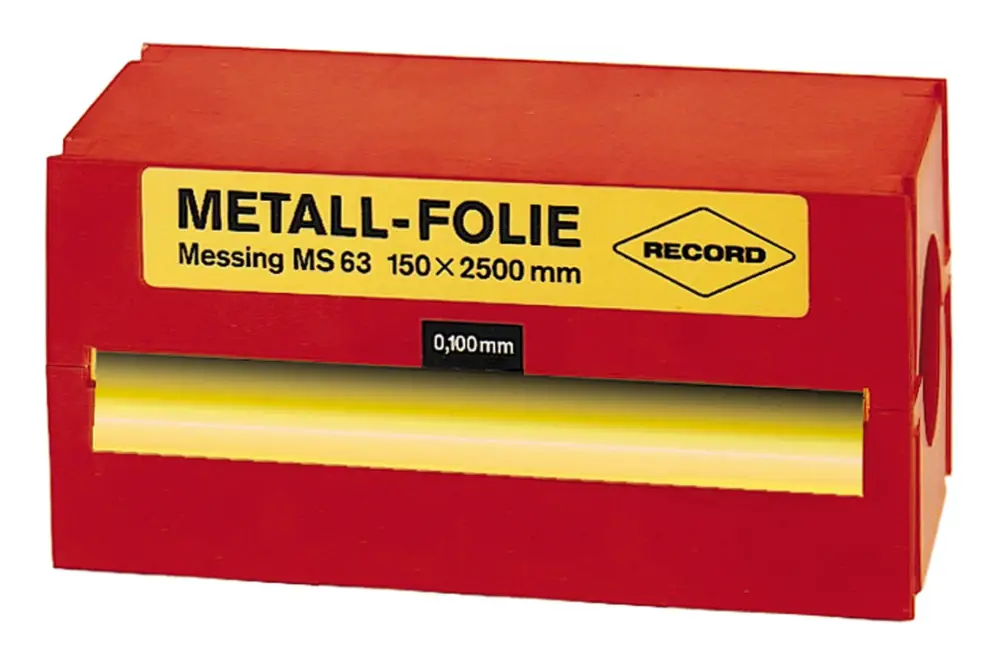 Nur Heute Record Metallfolie Messing 150 x 2500 x 0,25 mm