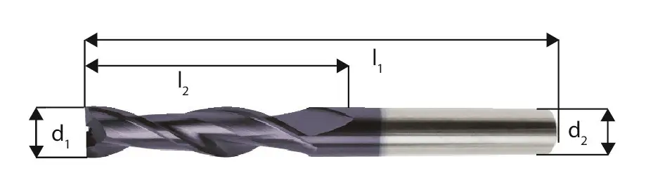 Forum Schaftfräser WN extra lang VHM 3 mm TiAlN Z 2 Neu