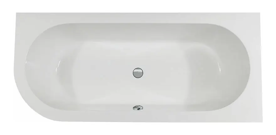 Schröder Wannentechnik Charly Vorwandbadewanne rechts 1700 x 800 mm - Weiß Kracherpreis