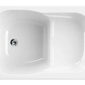 Schröder Wannentechnik Dobra Sitzbadewanne 1050 x 700 mm - Weiß Bestpreis