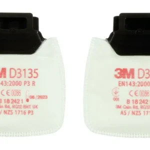 Geprüft 3M Partikelfilter D3135, P3R mit Aktivkohle(Verpackungseinheit: 2Stück)